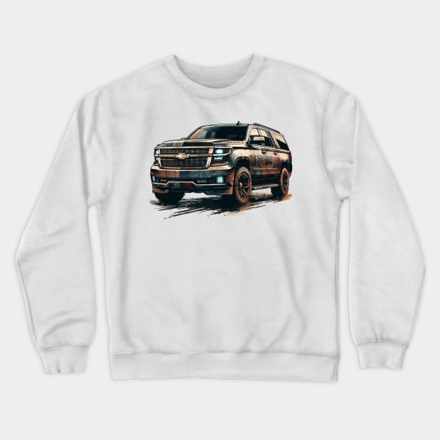 Chevrolet Suburban Crewneck Sweatshirt by Vehicles-Art